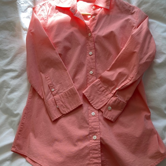J. Crew Womens Salmon Button Down Cotton Shirt - Picture 4 of 4